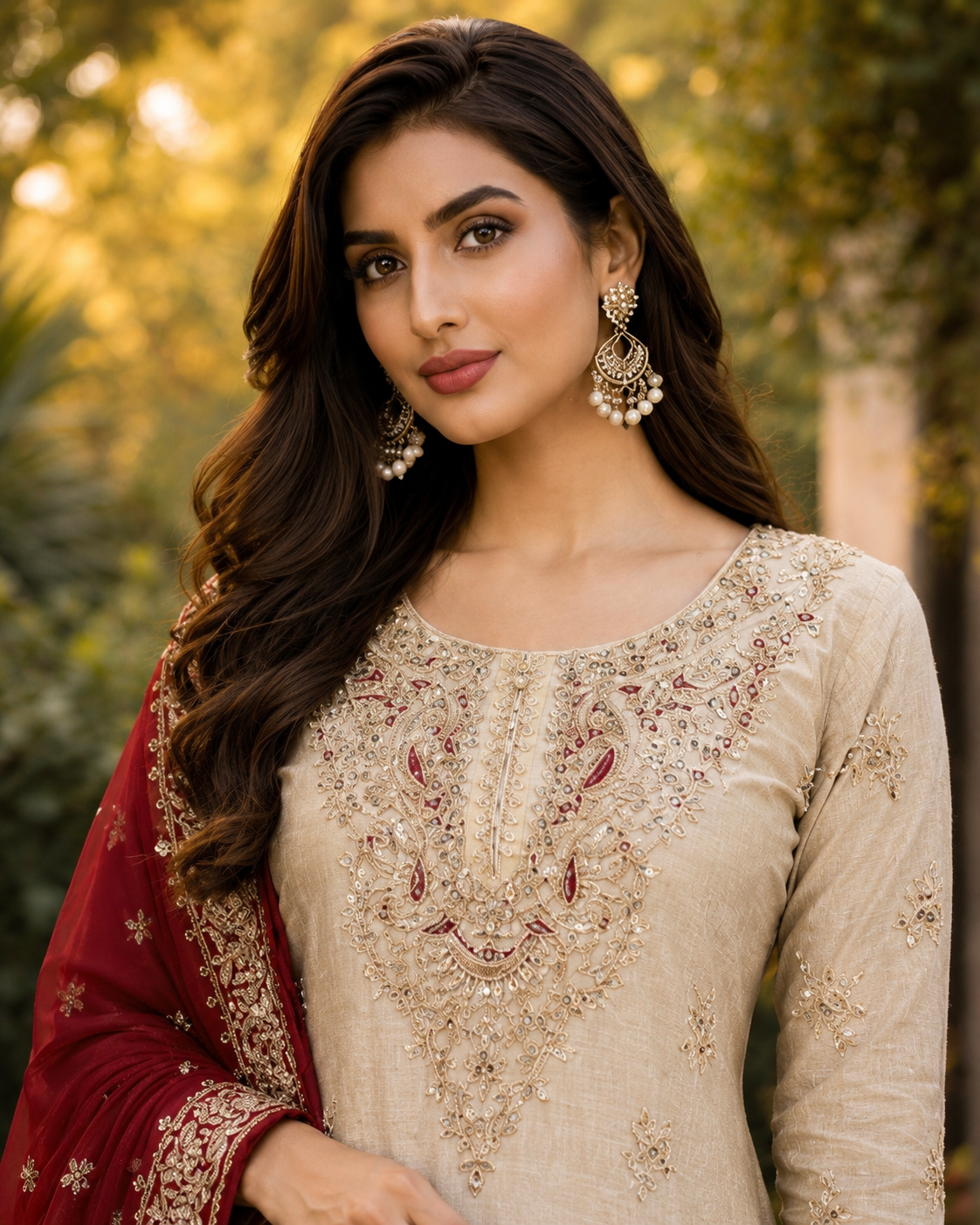 Women’s Royal Purple Embroidered Flared Kurta Set — view 2