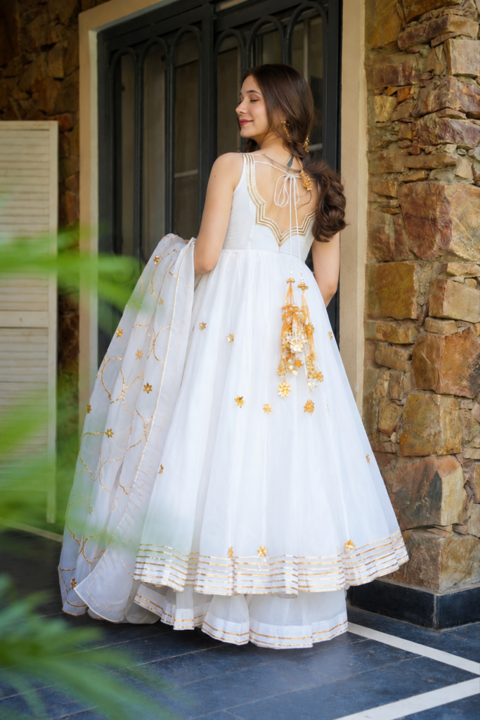 Women’s Royal Embroidered Flared Kurta Set — view 1